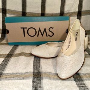 TOMS Jutti Neat Flats Natural Melange Woven